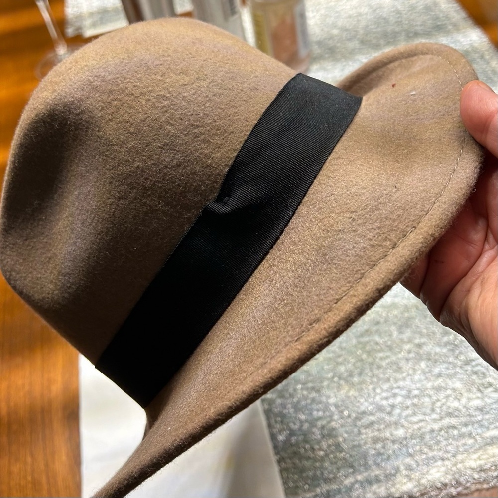 BDG Classic brown Fedora Hat with Black Band